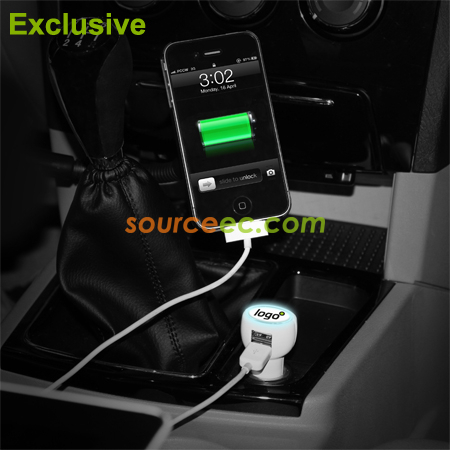 客製化BrandCharger雙插槽車用充電器禮品