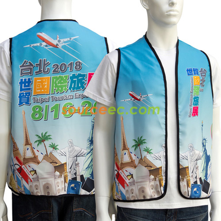 客製化全彩昇華熱轉志工背心禮品