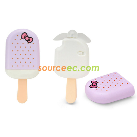 雪糕造型USB充電風扇
