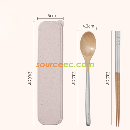客製化木質可擕式餐具禮品