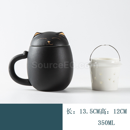客製化客製化商品 招財貓泡茶杯禮品