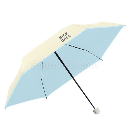 客製化口袋五摺彩膠晴雨傘禮品