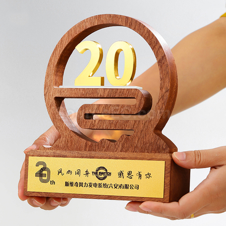 客製化實木獎座禮品