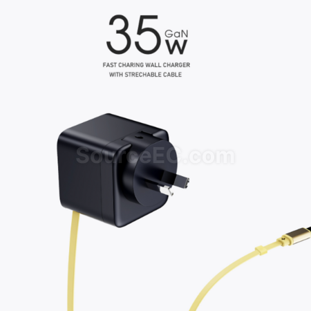 客製化迷你充電頭自帶伸縮線type-c禮品