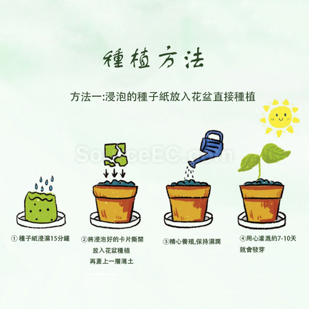 客製化種子紙徽章禮品