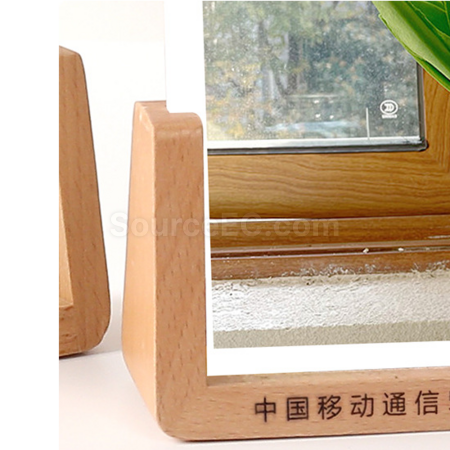 客製化簡約現代U型豎版亞克力相框禮品