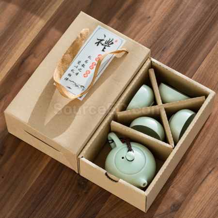 客製化便攜旅行陶瓷茶具套裝禮品