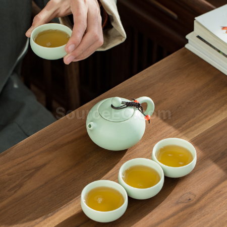 客製化便攜旅行陶瓷茶具套裝禮品