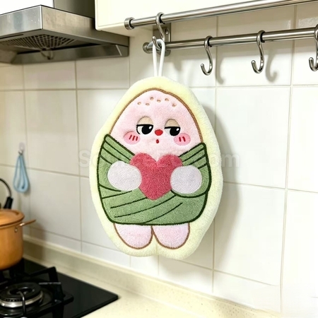 客製化卡通粽子擦手毛巾禮品