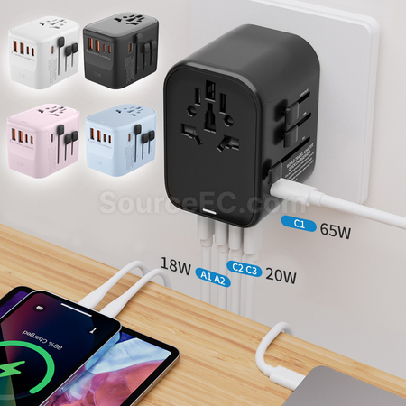 客製化45W/65W氮化鎵轉換插頭禮品