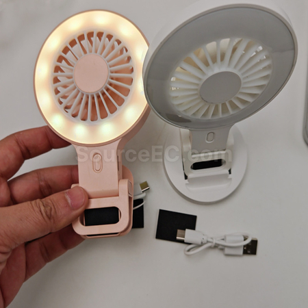 客製化迷你風扇補光燈可夾可立禮品
