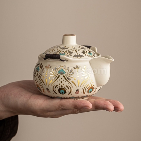 客製化敦煌風翎陶瓷旅行茶具套裝禮品
