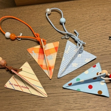 客製化布藝紙飛機掛件鑰匙圈禮品