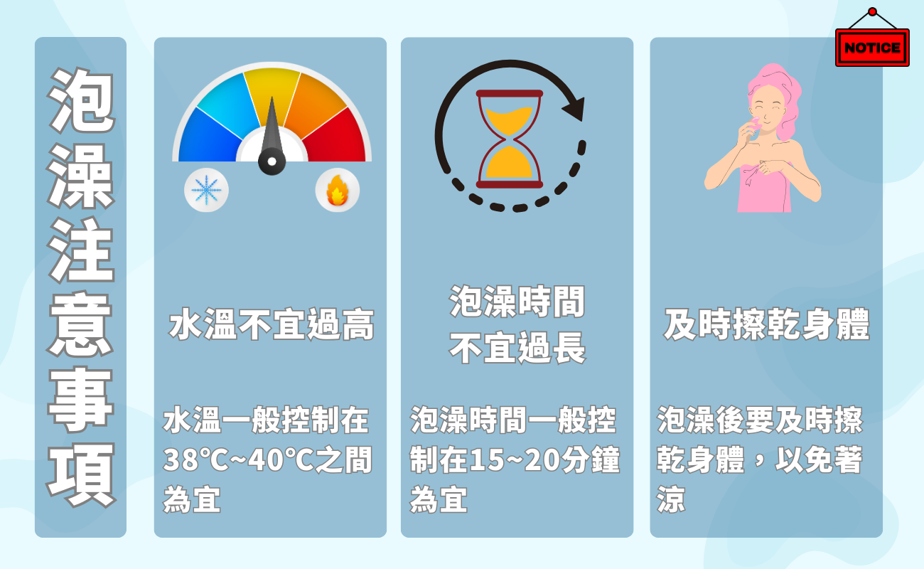 泡澡的注意事項