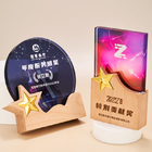 客製化木質水晶獎座	禮品