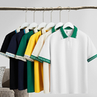 客製化240g日系復古領口拉鍊撞色POLO衫禮品